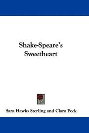 Cover of: Shake-Speare's Sweetheart by Sara Hawks Sterling, Sara Hawks Sterling