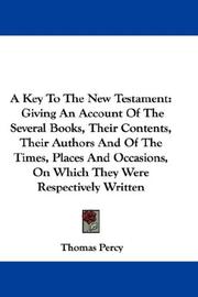 A key to the New Testament by Thomas Percy