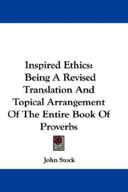 Cover of: Inspired Ethics by John Stock