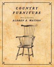 Cover of: Country Furniture by Aldren Auld Watson