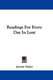 Cover of: Readings For Every Day In Lent