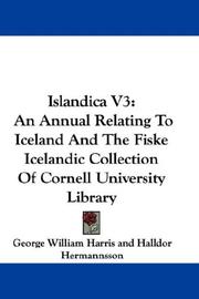 Cover of: Islandica V3: An Annual Relating To Iceland And The Fiske Icelandic Collection Of Cornell University Library