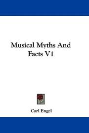 Cover of: Musical Myths And Facts V1