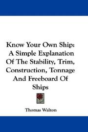 Cover of: Know Your Own Ship by Thomas Walton, Thomas Walton - undifferentiated