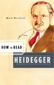Cover of: How to read Heidegger by Mark A. Wrathall