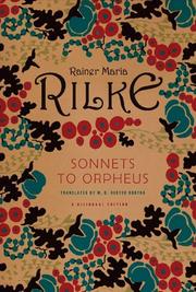 Cover of: Sonnets to Orpheus by Rainer Maria Rilke