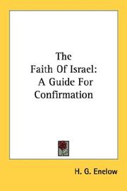 Cover of: The Faith Of Israel by H. G. Enelow