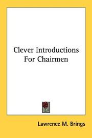 Cover of: Clever Introductions For Chairmen