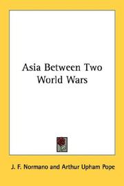 Cover of: Asia Between Two World Wars