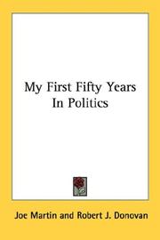 Cover of: My First Fifty Years In Politics