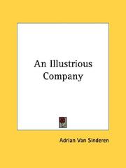 Cover of: An Illustrious Company by Adrian Van Sinderen