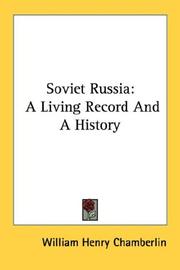 Soviet Russia by William Henry Chamberlin