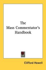 Cover of: The Mass Commentator's Handbook