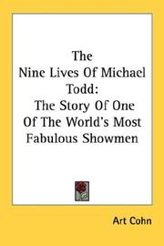 The nine lives of Michael Todd by Art Cohn