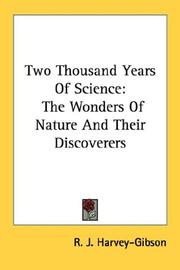 Cover of: Two Thousand Years Of Science: The Wonders Of Nature And Their Discoverers