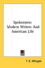 Cover of: Spokesmen: Modern Writers And American Life