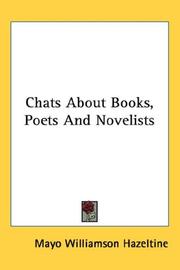 Cover of: Chats About Books, Poets And Novelists
