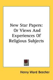 Cover of: New Star Papers by Henry Ward Beecher