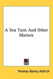 Cover of: A Sea Turn And Other Matters
