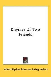 Cover of: Rhymes Of Two Friends