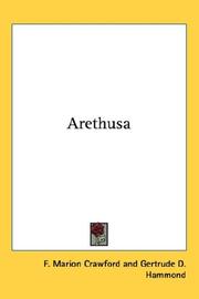 Arethusa by Francis Marion Crawford