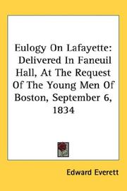 Cover of: Eulogy on Lafayette