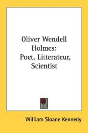 Cover of: Oliver Wendell Holmes by Kennedy, William Sloane