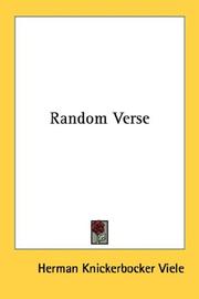 Cover of: Random Verse