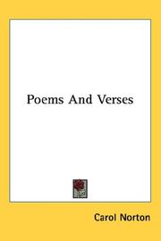 Cover of: Poems And Verses