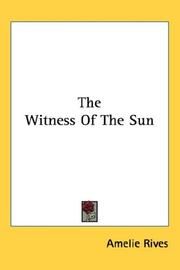 Cover of: The Witness Of The Sun
