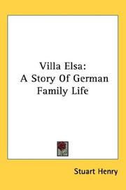 Cover of: Villa Elsa: A Story Of German Family Life
