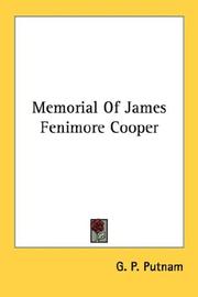 Cover of: Memorial Of James Fenimore Cooper