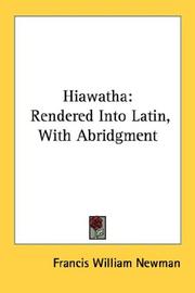 Cover of: Hiawatha by Francis William Newman