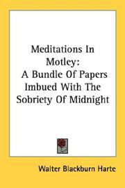 Cover of: Meditations In Motley by Walter Blackburn Harte