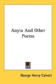 Cover of: Anyta And Other Poems