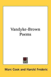 Cover of: Vandyke-Brown Poems by Marc Cook