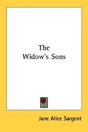 Cover of: The Widow's Sons by Jane Alice Sargent, Jane Alice Sargent