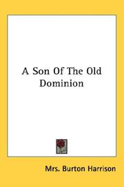 Cover of: A Son Of The Old Dominion