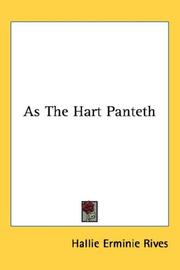Cover of: As The Hart Panteth