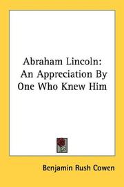 Abraham Lincoln by Benjamin Rush Cowen