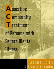 Cover of: Assertive community treatment of persons with severe mental illness by Leonard I. Stein