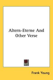 Cover of: Altern-Eterne And Other Verse
