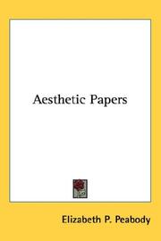Cover of: Aesthetic Papers