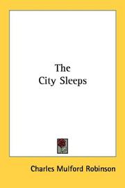Cover of: The City Sleeps