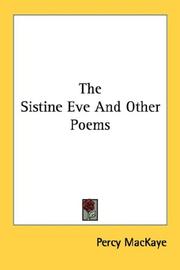 Cover of: The Sistine Eve And Other Poems