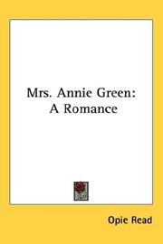 Cover of: Mrs. Annie Green: A Romance