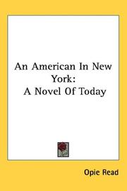 Cover of: An American In New York: A Novel Of Today