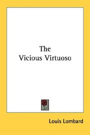 Cover of: The Vicious Virtuoso | Louis Lombard