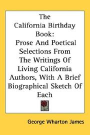 Cover of: The California Birthday Book | George Wharton James