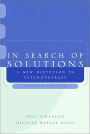 In search of solutions : a new direction in psychotherapy cover